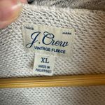 J.Crew Womens Vintage Fleece Cotton Terry Turtleneck Sweater Speckle Grey Sz XL Photo 4