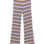 ZARA NWT  TEXTURED RIB STRIPED HIGH WAISTED PANT SMALL Photo 6