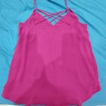 EXPRESS Purple Criss Cross Tank Top Photo 1