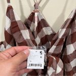 Free People NWT  Via Midi Dress Brown Combo Everly Size X Large NWT Photo 5