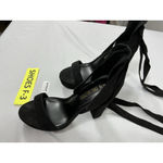 Dream Paris Womans Dream Pairs Platform Sandals Size 8 Black Open Toe Lace Up Heel Photo 2