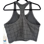 Vuori NWT Elevation Racerback Tank Charcoal Windowpane Plaid Workout Size XL Photo 5