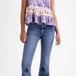 Desigual NWT Cala Crop Flare Jean Blue Photo 3