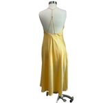 Significant Other One Other Draped Halter Yellow Midi Dress NWT Size 8 Photo 7