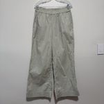 Modern Citizen  Paula Smocked-Waist Organic Cotton Wide Leg Pant Light Khaki Photo 2