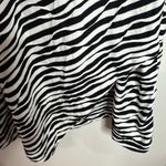 Chico's Chico’s Jessie textured zebra striped faux wrap knee length dress US size 12 Photo 9