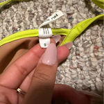 Nu Swim Citron Yes Triangle Bikini Top Neon Yellow Green Photo 4