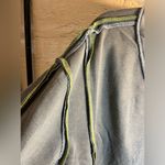 POL  NEW pullover vneck, stitching is lime green and grey: color vintage moss: MD Photo 3