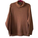 Cezele Boutique Brown Slouchy Loose Fit Knit Drop Shoulder Sweater Size Medium Photo 0