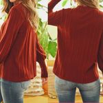 Ribbed Knit‎ Mock Turtleneck Purple Photo 6