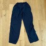 Edikted  Track Pants Ribbon Sides  Remy Size M Navy Blue White Photo 4