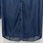 Cloth & Stone  Dark Blue Chambray Long Sleeve Mini Shirt Dress - Size Small Photo 5