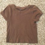 Brandy Melville  brown baby tee Photo 0
