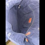 Ralph Lauren Polo  Tote Bag‎ Blue Canvas Denim Pony & Flag Embroidery 20x15x6” Photo 6