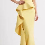 Chiara Boni  La Petite Robe Eliska Ruffle Strapless Gown Soleil Size IT 50/ US 14 Photo 0