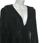 ZARA  Black Velvet babydoll Dress size L Photo 10