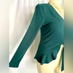 Allegra K  Women's Tie-Front Dressy Ruffled Long Sleeve Open Cardigan (809) Photo 5