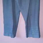 Larry Levine  Size 14P Linen Blend Capri Crop Casual Pants Blue Photo 5