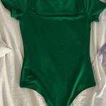 TJ Maxx Green square neck Bodysuit   Photo 0