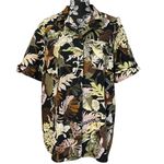 Sag Harbor  Sport Tropical Hawaiian Print Button Down Camp Shirt 1X Photo 1