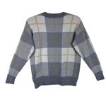 Rachel Zoe Plaid Long Sleeve Thick Knit Round Neck Pullover Sweater Size XS Photo 1