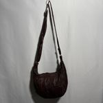Chocolate Brown Leather Slouchy Crossbody Bag Purse Boho Crescent Y2K SO SOFT Photo 10