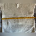 Maeve  Anthropologie Cream Knit Shortsleeved Sweater Crop in Back Size Large NWT Photo 7