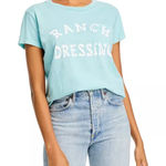 Mother Boxy Goddie Goodie Pocket Tee Ranch Dressing Blue Photo 0