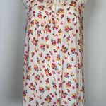 Gap  Sleeveless Pink Yellow Floral Blouse V-Neck With Tie Women’s Size Large Photo 0