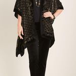 Chico's NWOT $85  Velour Geometric-Print Ruana Wrap ( One Size ) Photo 0