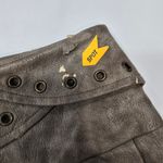 Zemeta Attic Box Tie Micro Skirt in Taupe Tan Size XS Photo 4