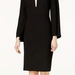 Bardot Mock-neck Cold-shoulder Cut Out Sheath Dress Size 4 XS Photo 0