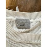 GREY Jason Wu Textured 3D Floral Knit Sweater Cream Ivory Women’s Size S White Photo 5