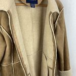 Austin Clothing Co. Tan Suede Shearling Coat L Size L Photo 3