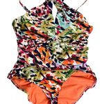 Bleu Rod Beattie high-neck keyhole one-piece swimsuit Photo 0