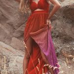 Dress the Population Dress the Population Meredith Metallic Ombré Cutout Plissé Gown Photo 2