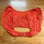 Urban Outfitters Floral Cropped Smocked Puff Peasant Top size medium Photo 2