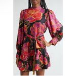 Farm Rio New! Farm Rio Shiny Chita Floral Print Long Sleeve
Minidress sz Small $260 Photo 5