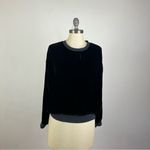 Young Fabulous and Broke Caroline Velour Sweatshirt in Black Photo 1