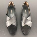 Paul Green Daniella Black Suede Crisscross Straps Covered Wedge Shoes Size 7/4.5 Photo 4