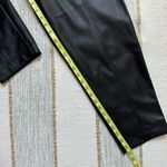 Madewell Black Faux Vegan Leather Pull-On High Rise Paperbag Pants Women’s 8 Photo 6