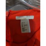 H&M Burnt Orange Ruffle Sleeve Blouse, Women's Size 6 Top, Casual Elegant Party Photo 2