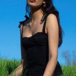 Reformation AVAILABLE NWT Black Maeve embroidered Dress size 6 Photo 1