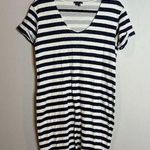 Theory  lined linen striped shift dress Photo 0