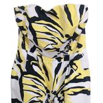 EXPRESS  Yellow Floral Print Strapless Mini Dress Size 0 Colorful Resortwear Dres Photo 1