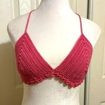 Handmade Crocheted Bra Top Halter Bikini Top Boho Festival Fun Photo 0