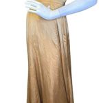 Show Me Your Mumu  Godshaw Goddess Tie Back Gown True Gold Luxe Satin’s Dress. Photo 1