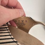 Abella Women's Mariah Striped Strappy Cork Wedge Sandals Black White Size 6 Black Photo 7