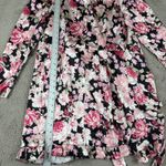 Bardot NWT  Floral Mini Dress Ruffle Samara Rose‎ Party Cocktail Black Pink S Photo 6