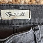 Madewell  black high rise skinny jeans 9” ripped knees Photo 3